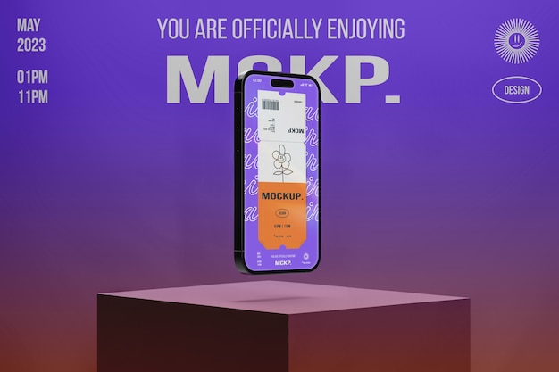 Mobile device mockup
