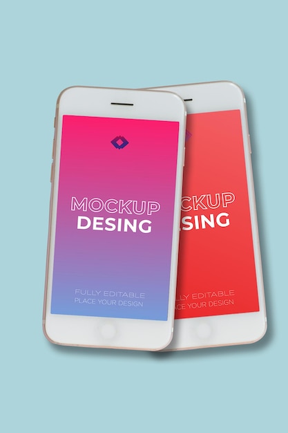 Mobile free PSD creative smartphone mockup