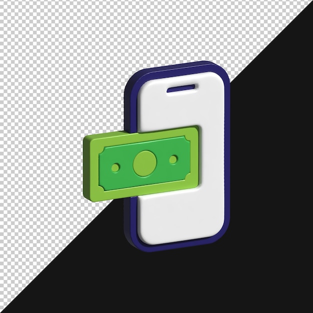 mobile payment and digital wallet illustration
