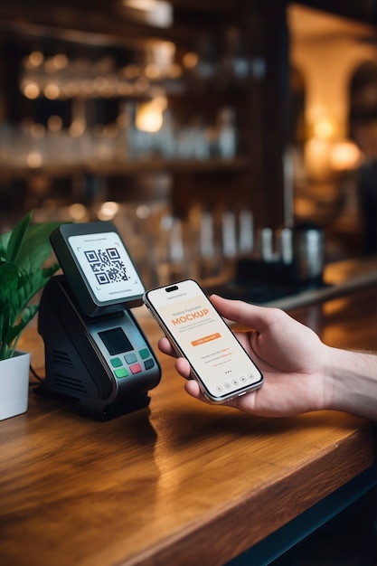 PSD mobile payment mockup design