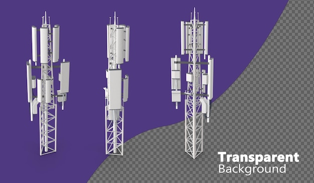 PSD mobile phone base station isolated on a transparent background