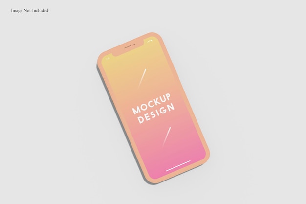 Mobile phone clay mockup