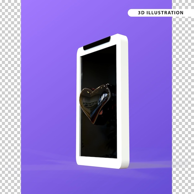 PSD cellulare come 3d love 3d element