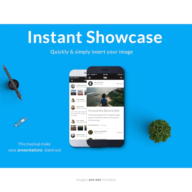 mobile phone screen mock up design