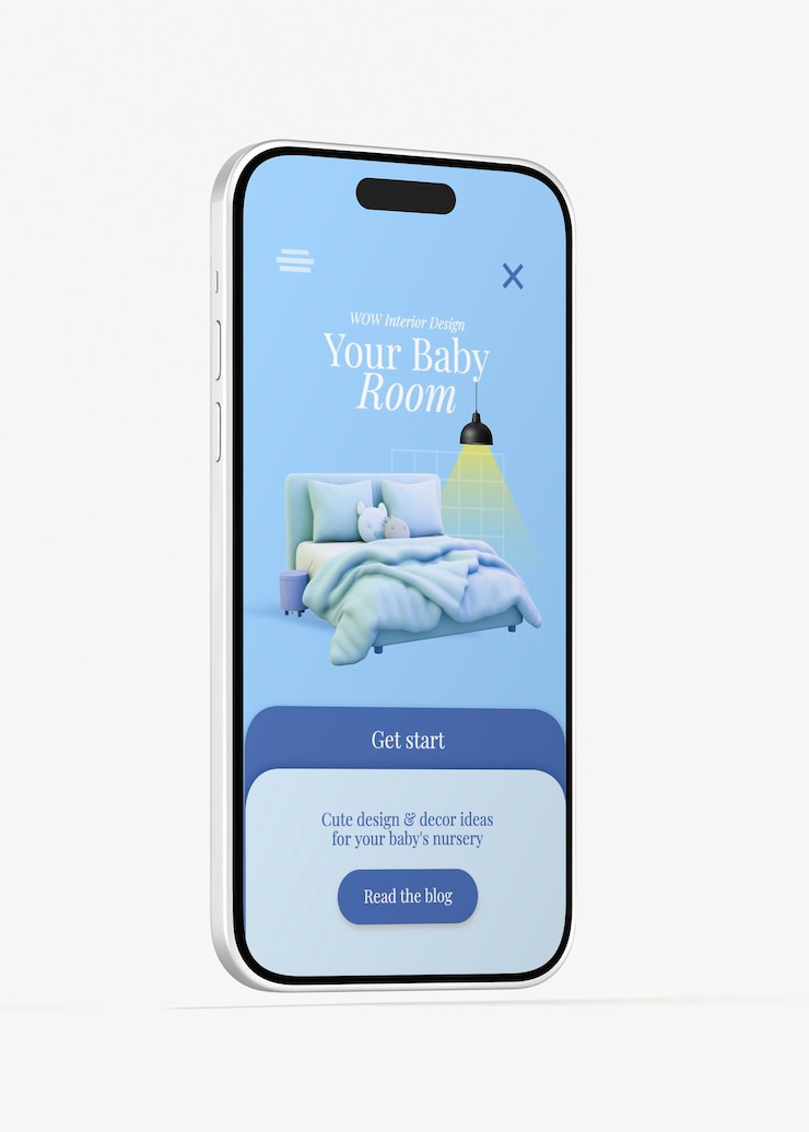 PSD mobile phone screen mockup psd