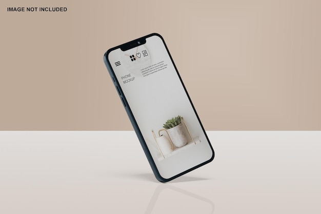 PSD mobile phone screen mockup template