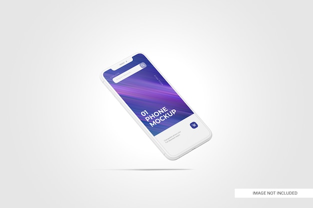 Mobile phone screen mockup