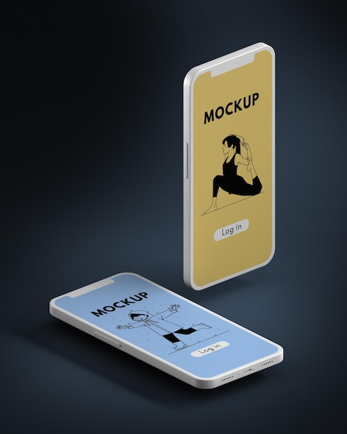 Mobile phone user interface mock-up