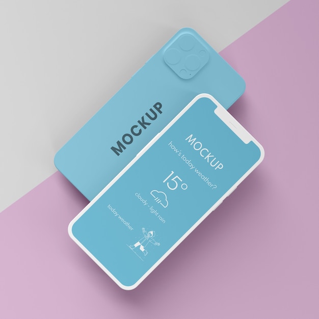 PSD mobile phone user interface mock-up