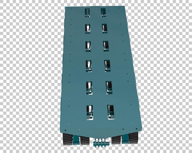 Mobile platform isolated on transparent background 3d rendering illustration