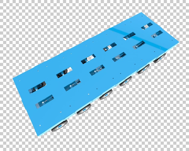 Mobile platform isolated on transparent background 3d rendering illustration