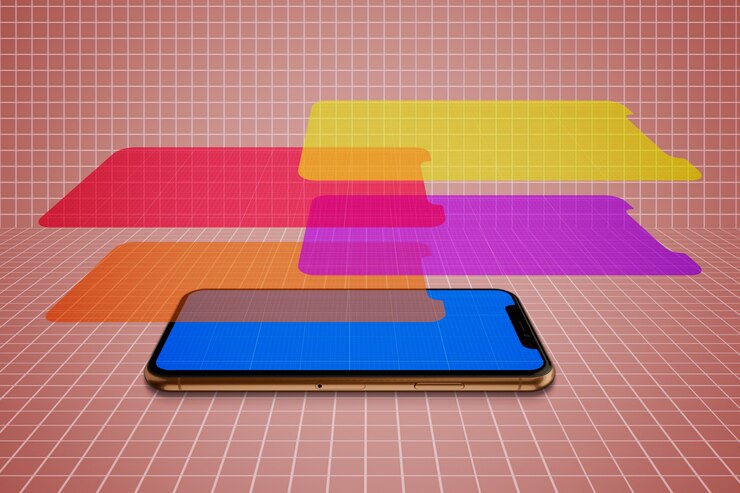 PSD mobile screen mockup
