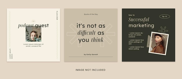 Mobu Coach instagram post template vol2
