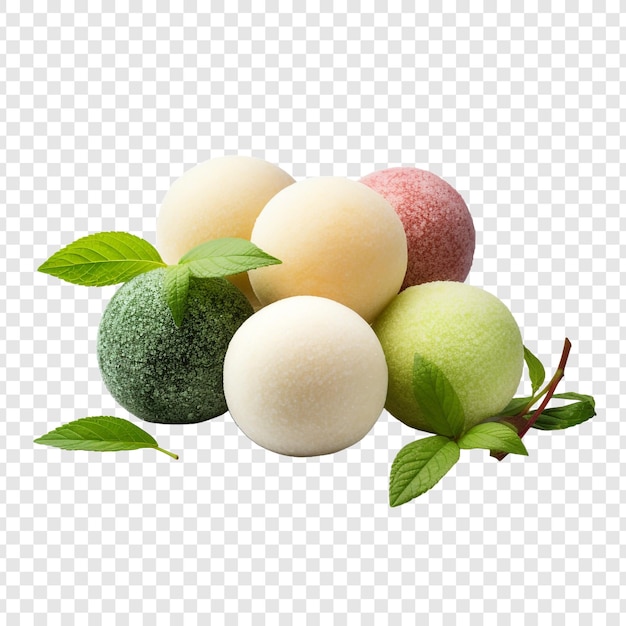 PSD mochi isolated on transparent background