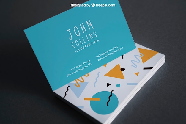 PSD mock up of business card