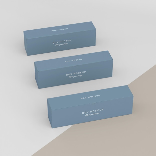 PSD mock-up for cardboard box storage