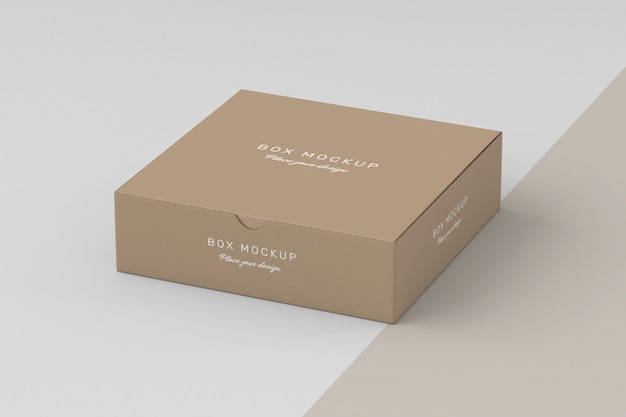 PSD mock-up for cardboard box storage