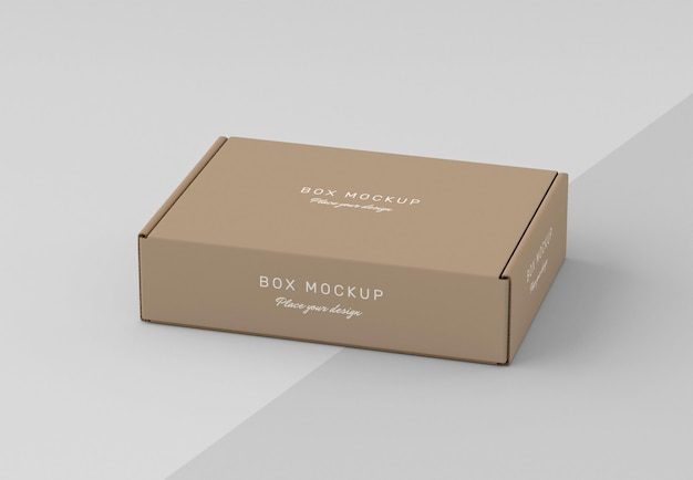 PSD mock-up for cardboard box storage