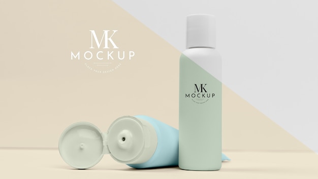 Mock-up for cosmetic products bottles