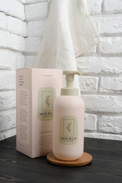 mock-up of cosmetic spray bottle