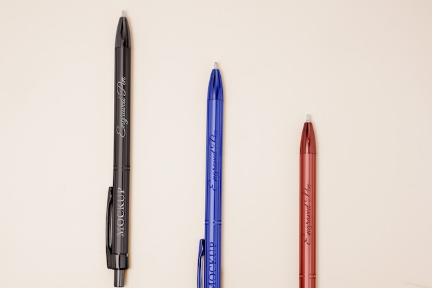 PSD mock-up design for ball point pen