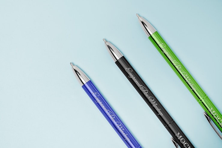 PSD mock-up design for ball point pen