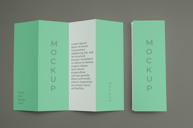 Mock-up design for business brochure