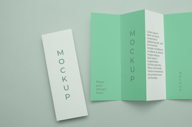 mock-up design for business brochure