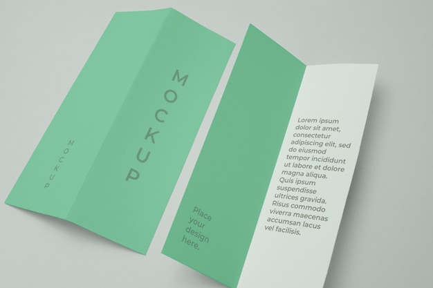 mock-up design for business brochure