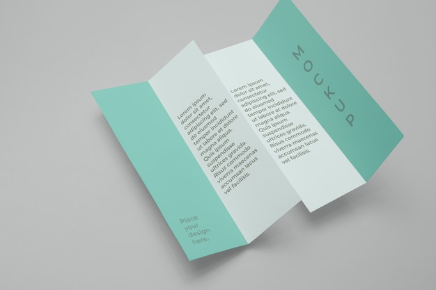 mock-up design for business brochure