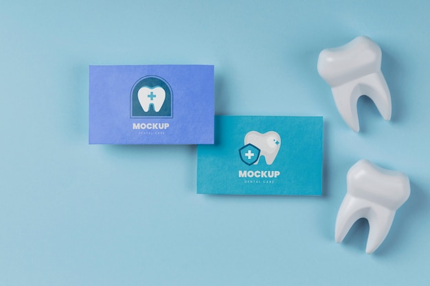 PSD mock-up design of dental business card