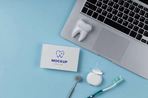 PSD mock-up design of dental business card