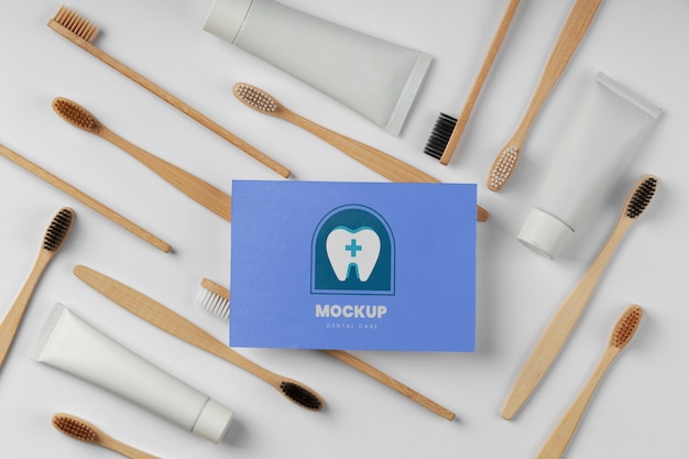 PSD mock-up design of dental business card
