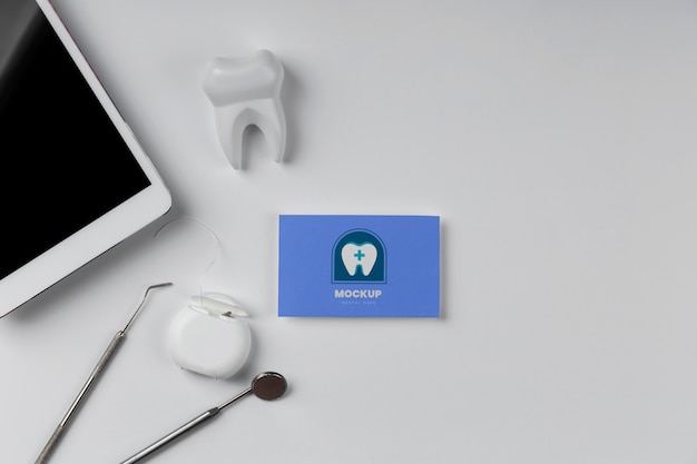 PSD mock-up design of dental business card