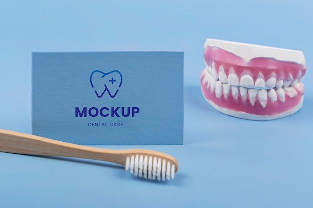 PSD mock-up design of dental business card