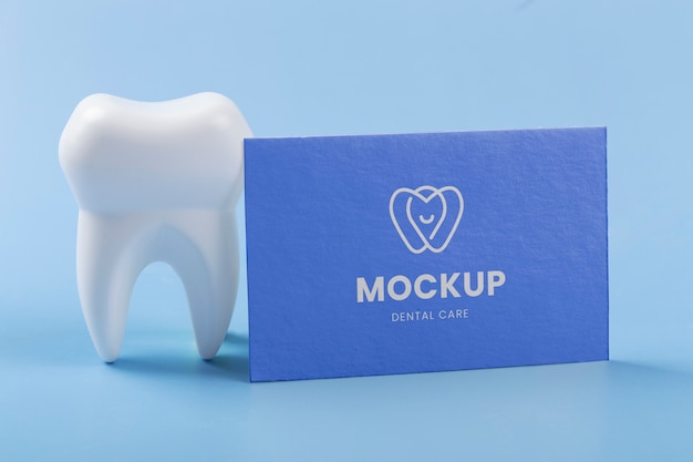 PSD mock-up design of dental business card