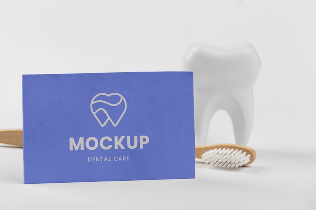 PSD mock-up design of dental business card