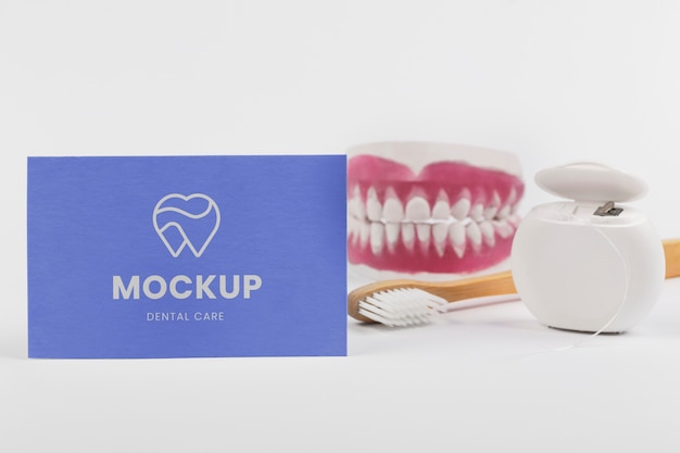 PSD mock-up design of dental business card