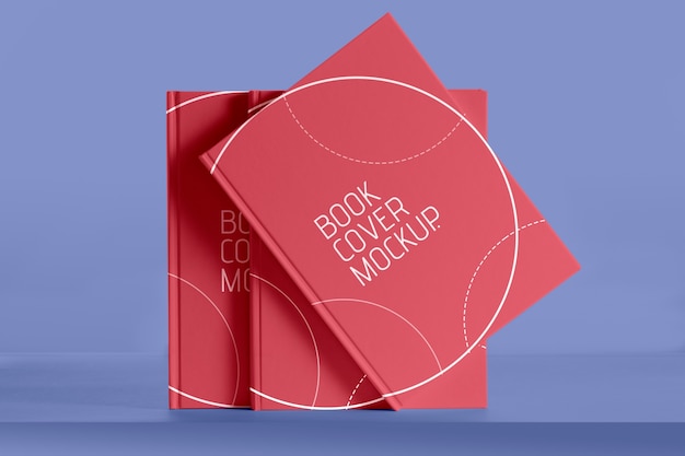 Design mock-up per libri impilati