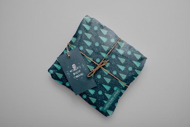 PSD mock-up design for tissue paper wrapping