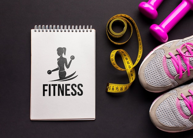 PSD mock-up fitnessapparatuur