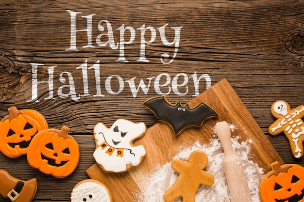 PSD mock-up happy halloween specific treats