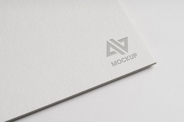 PSD design del logo mock-up per aziende commerciali