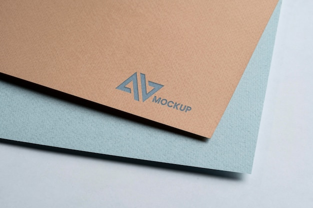 Mock-up logo design business on envelopes