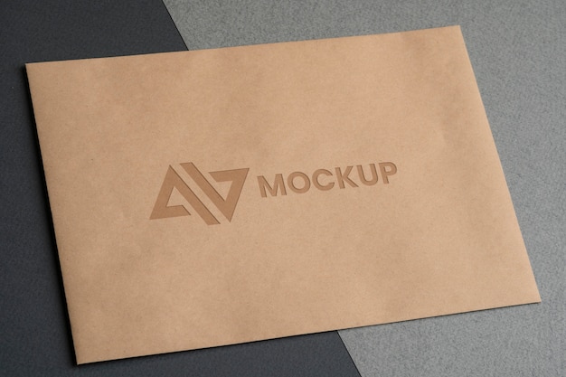 Mock-up logo design business on envelopes