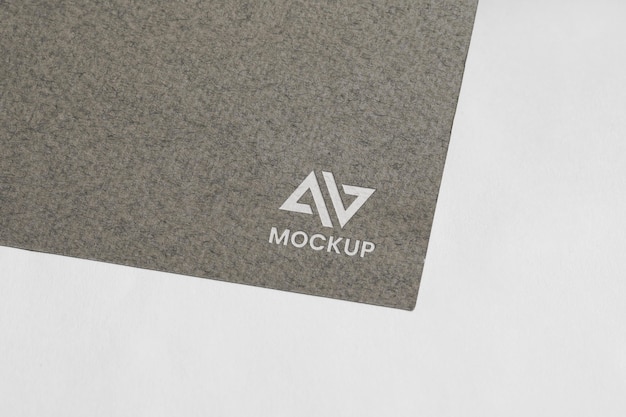 PSD design del logo mock-up su accessori di cancelleria