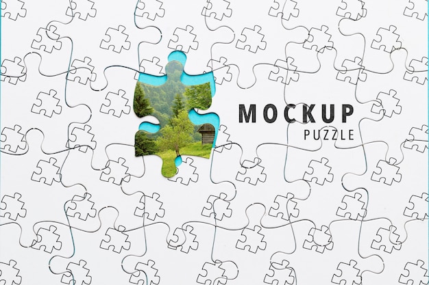 PSD mock-up met puzzelstuk