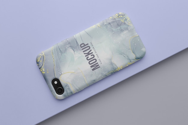 Mock-up mobile phone case arrangement