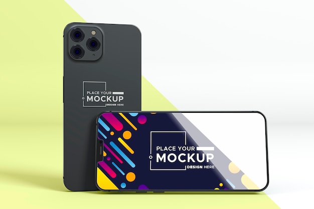 PSD mock-up di nuovi telefoni