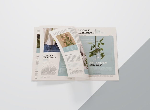 PSD mock-up per giornale